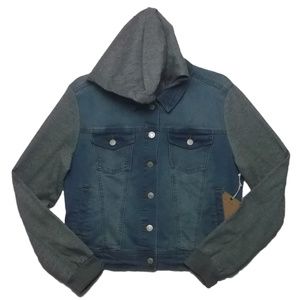 CI Sono Women's Cute Jean Jacket Hoodie Combo